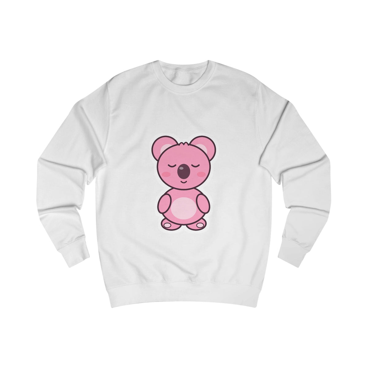 Sleepy Koa crewneck sweatshirt with a pink sleeping koala