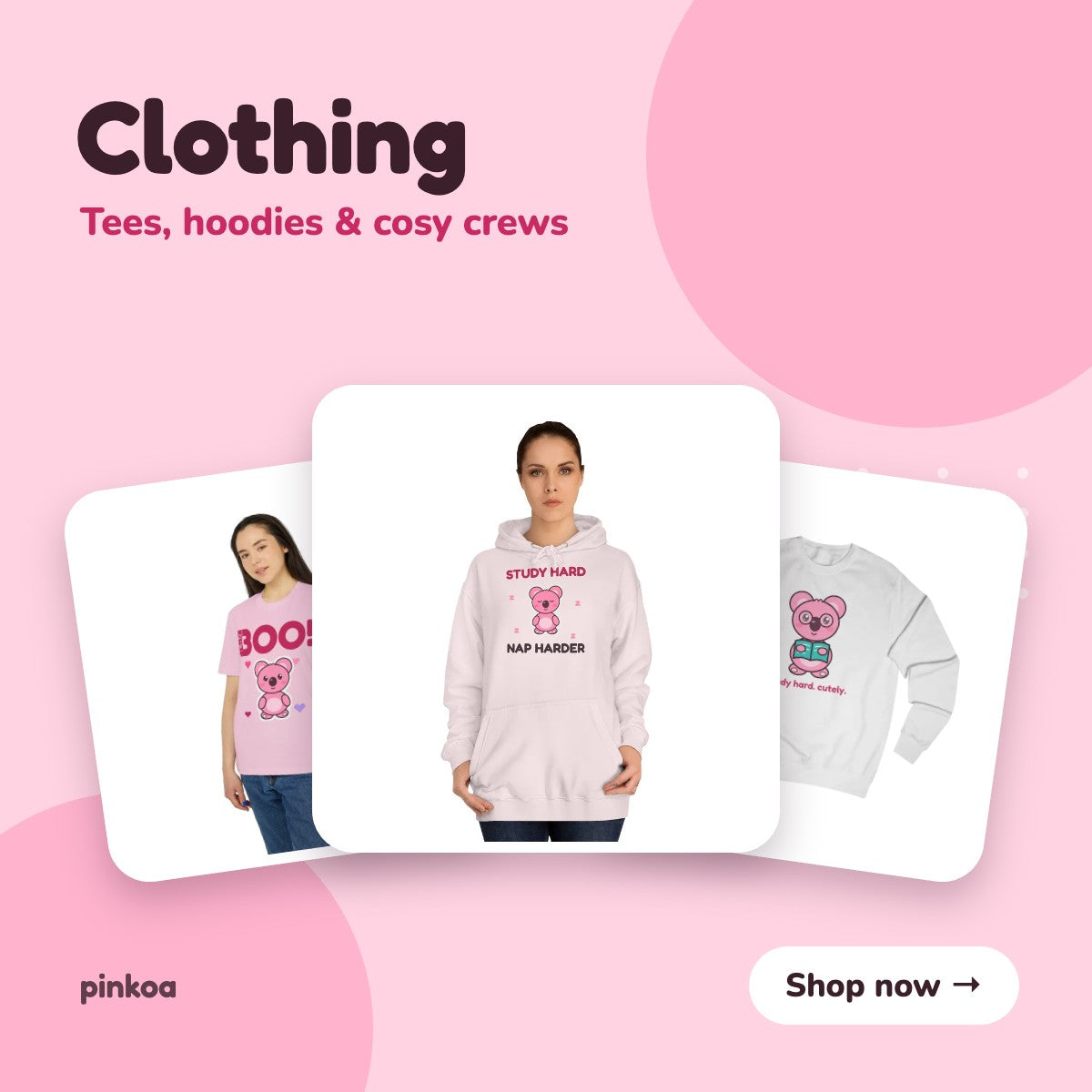 Koa clothing: tees, hoodies and crewnecks