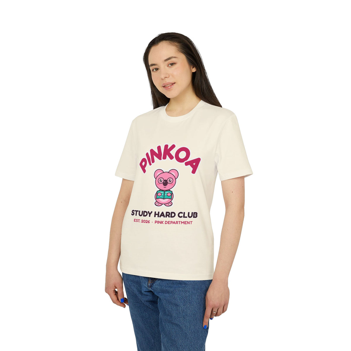 PINKOA Study Hard Club Varsity Tee