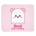 Boo! Ghost Koa pink mouse pad, front view