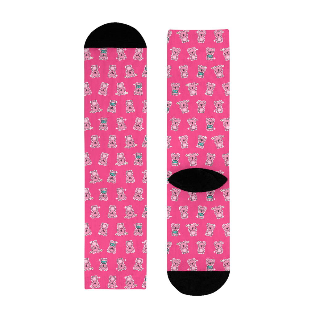 Koa Party Pattern Crew Socks