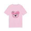 Cotton Pink tee with Koa the koala made of study words
