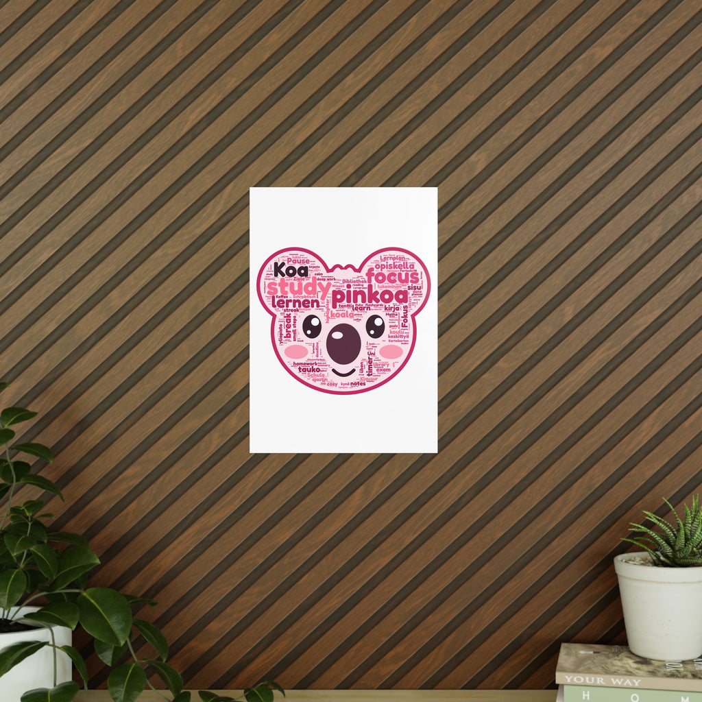 Koa Made of Study Words Poster