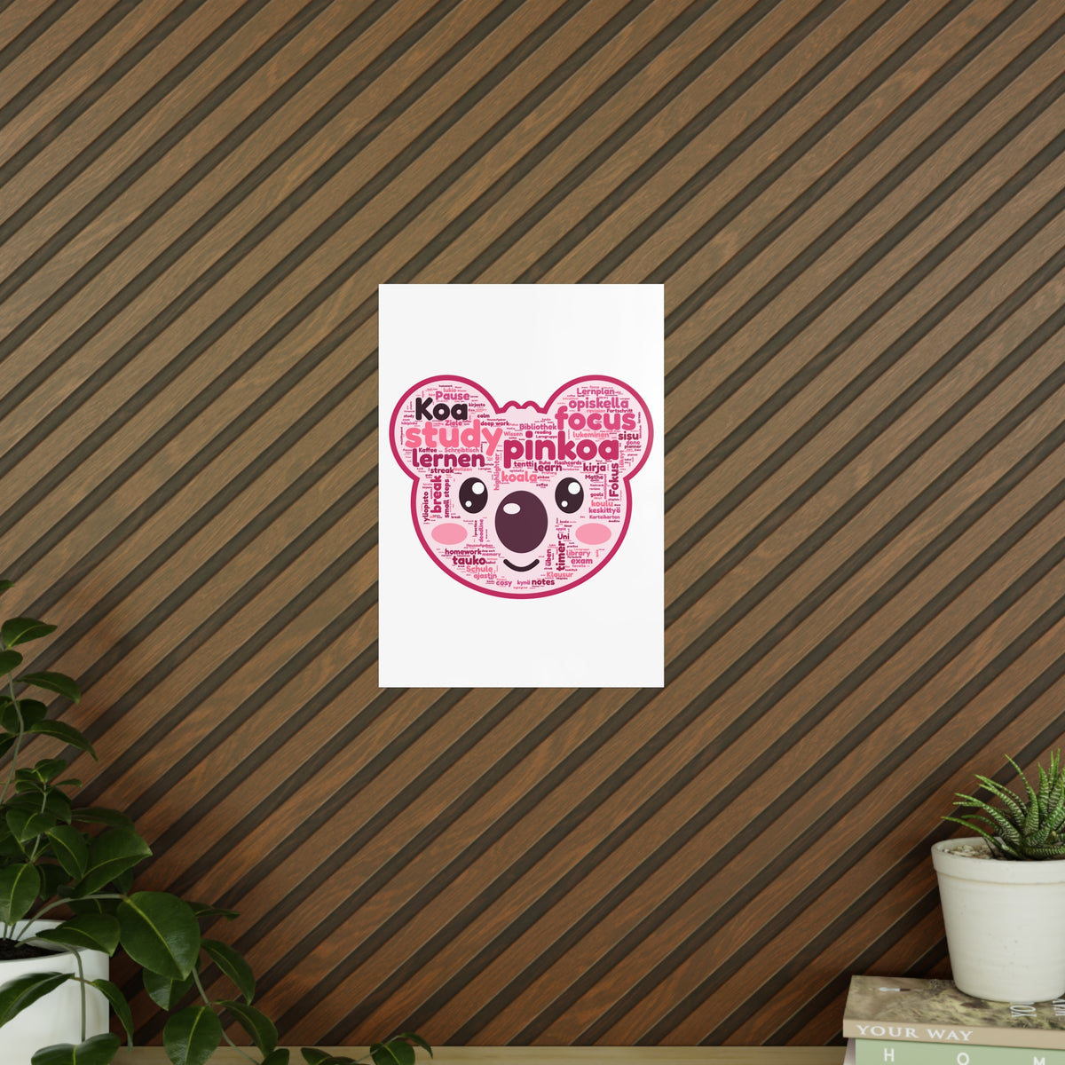Koa Made of Study Words Poster