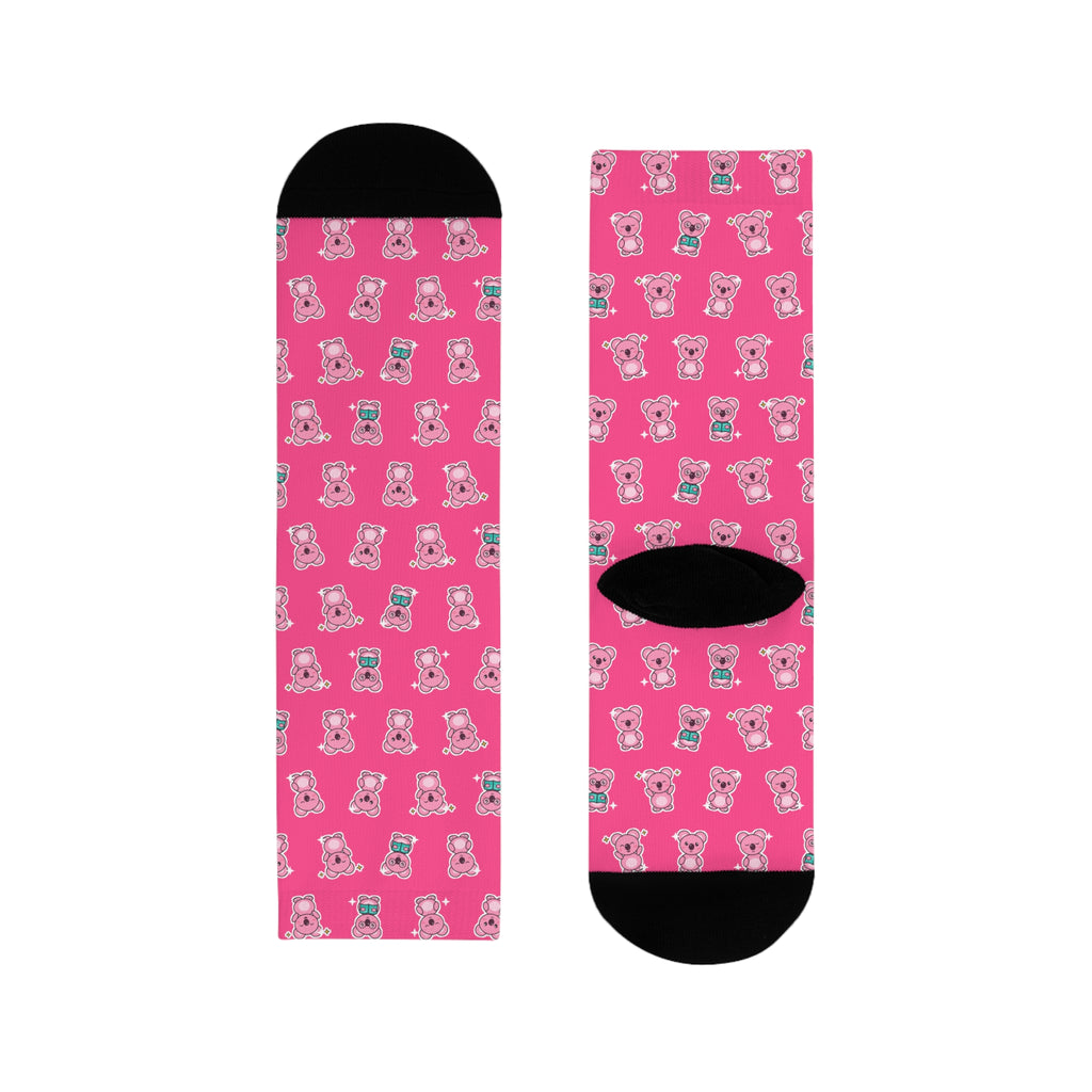 Koa Party Pattern Crew Socks