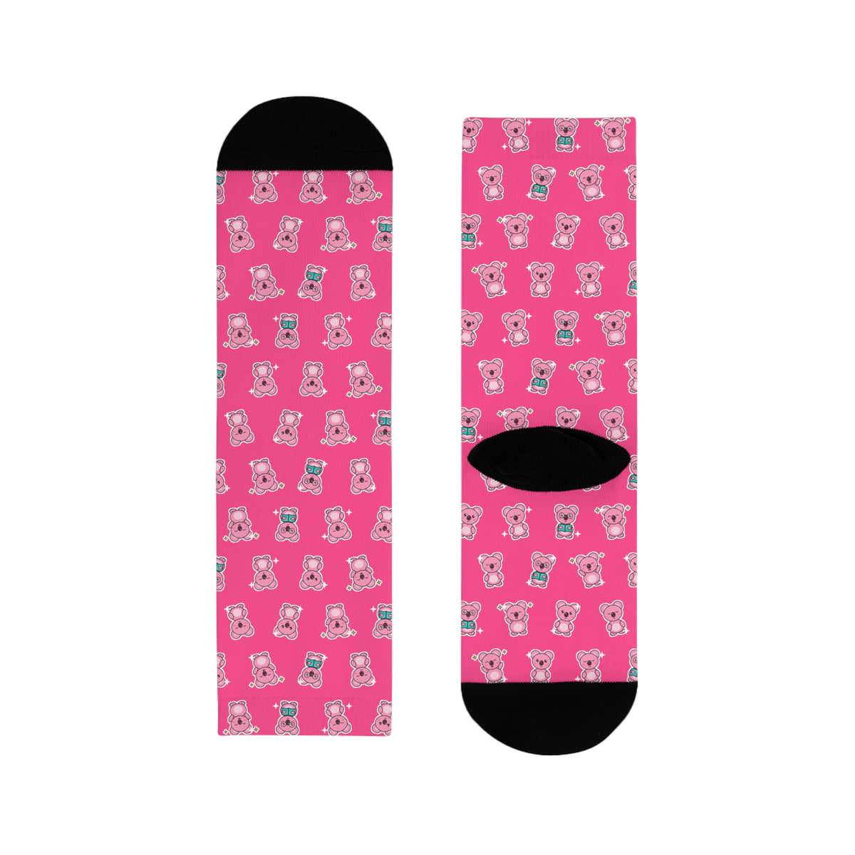 Koa Party Pattern Crew Socks