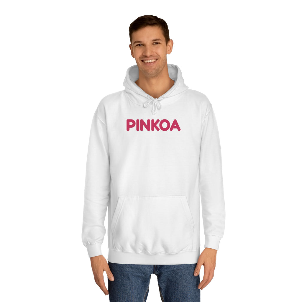PINKOA Hoodie – Pink Word Mark College Hoodie