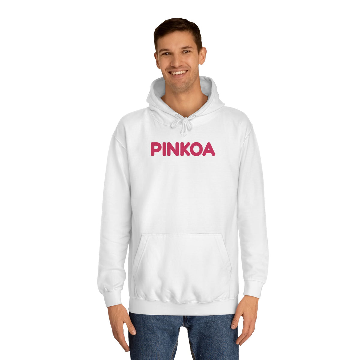 PINKOA Hoodie – Pink Word Mark College Hoodie