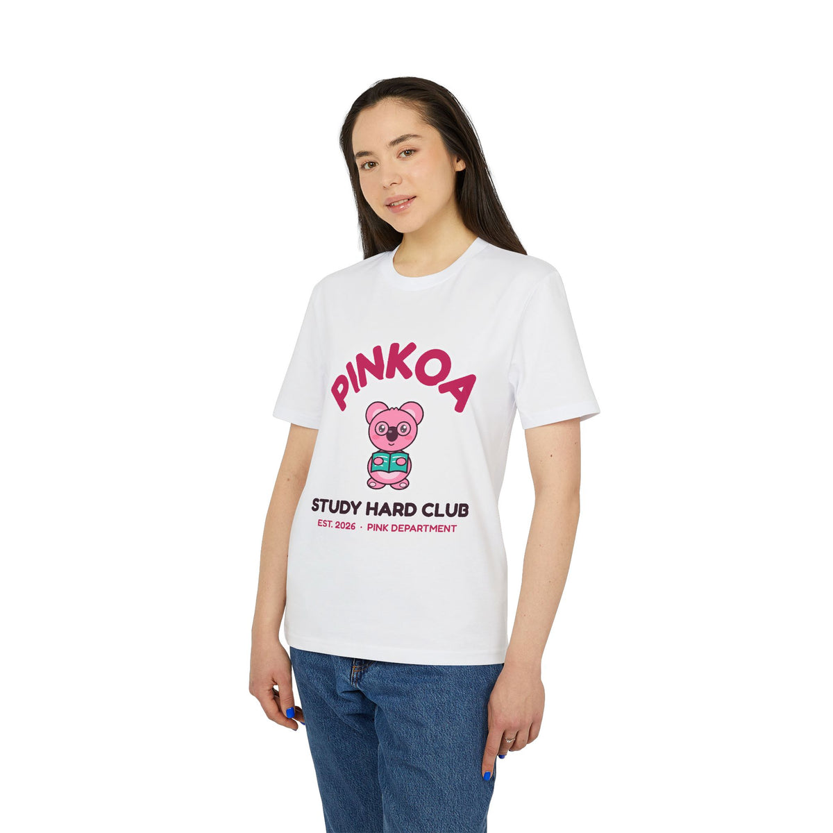 PINKOA Study Hard Club Varsity Tee