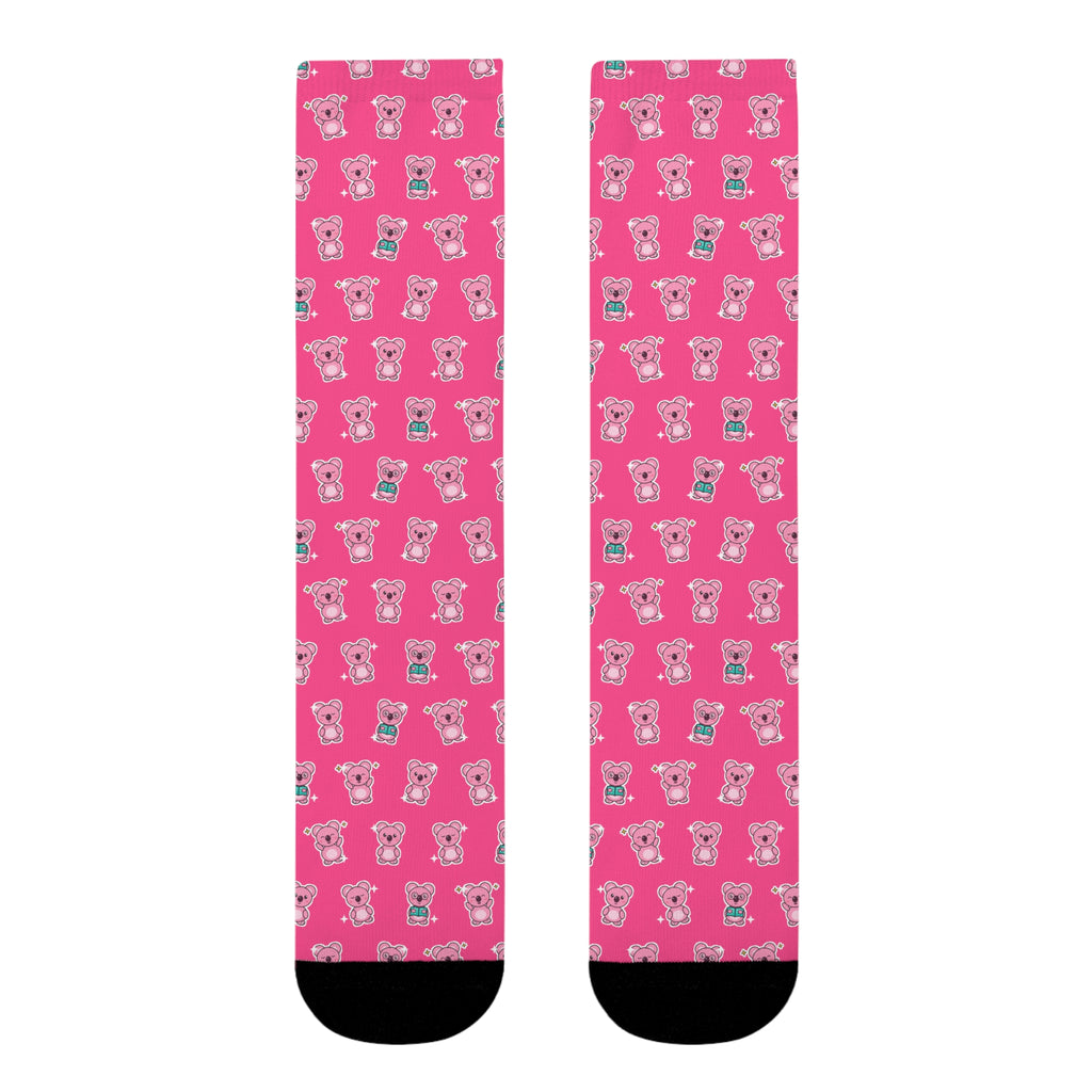 Koa Party Pattern Crew Socks