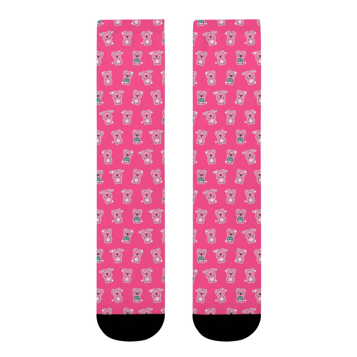 Koa Party Pattern Crew Socks