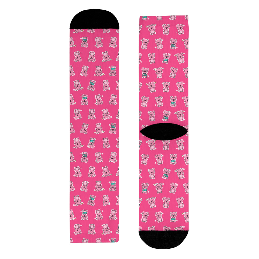 Koa Party Pattern Crew Socks