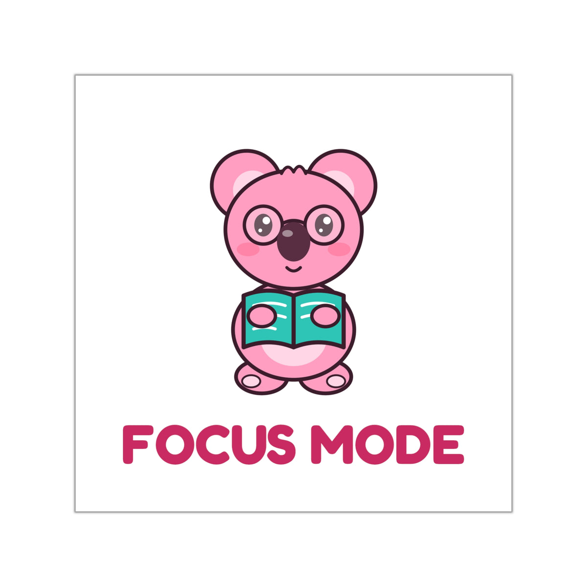 Focus Mode Koa Laptop-Sticker