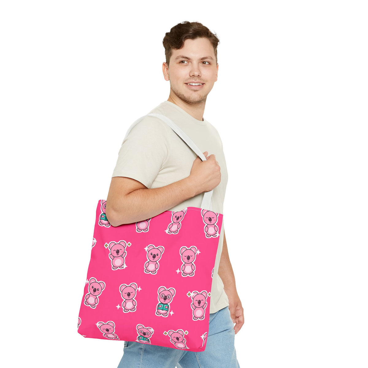 Koa Party All-Over Print Tote Bag – Hot Pink