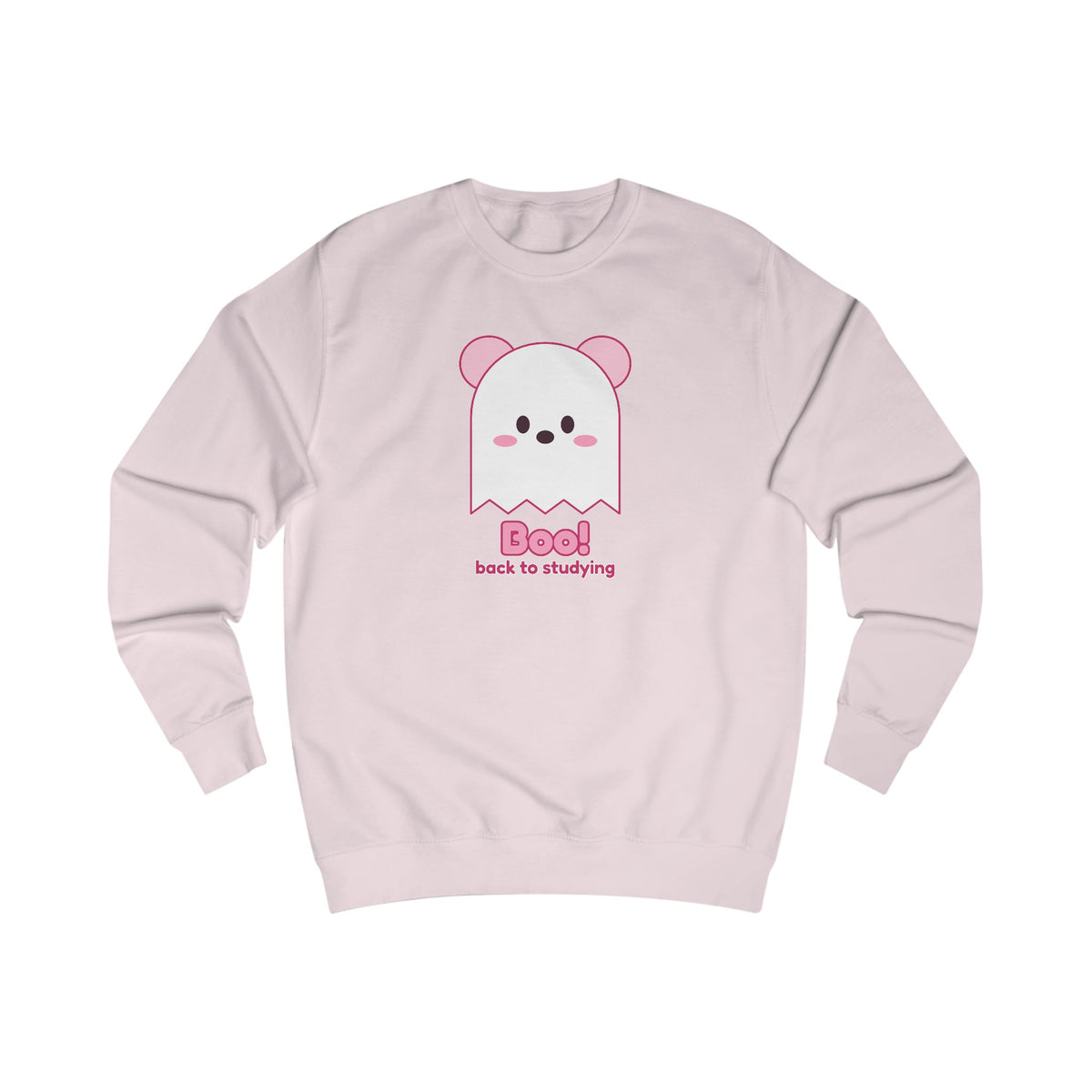 Boo! Ghost Koa Halloween sweatshirt in black