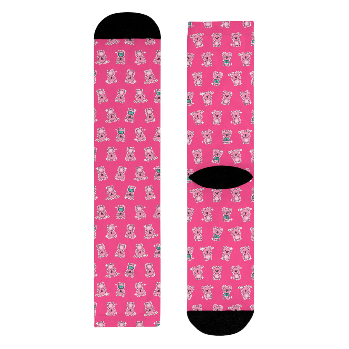 Koa Party Pattern Crew Socks