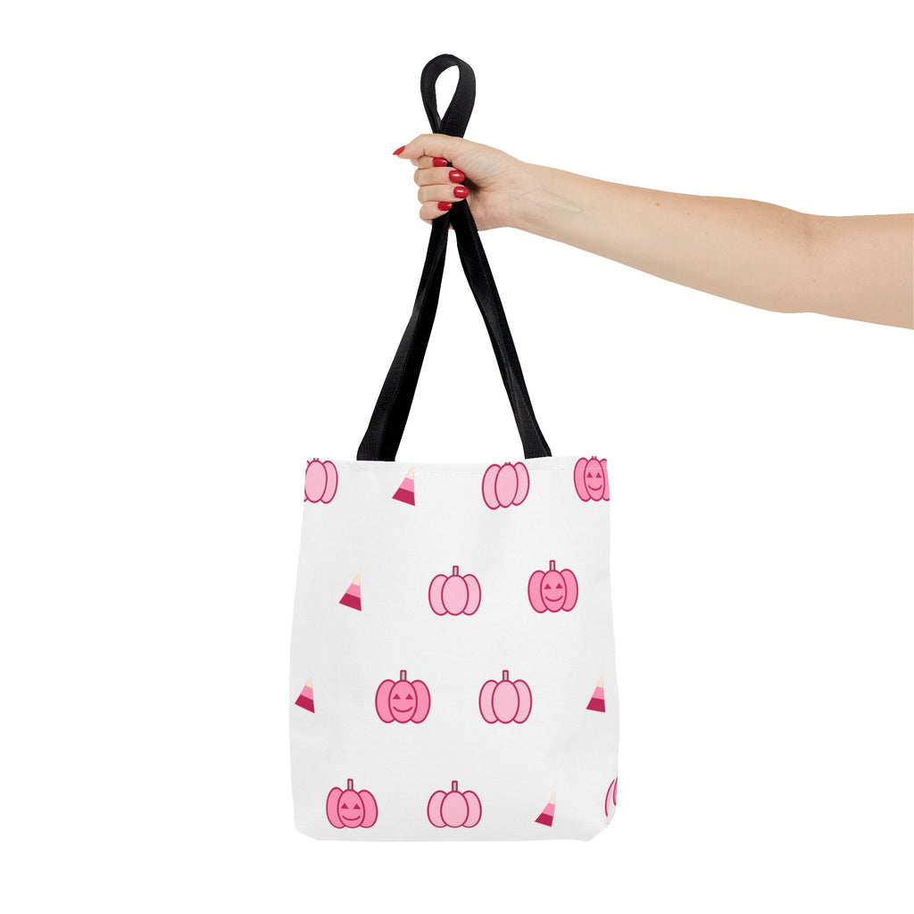 Pink Pumpkin Halloween Tote Bag