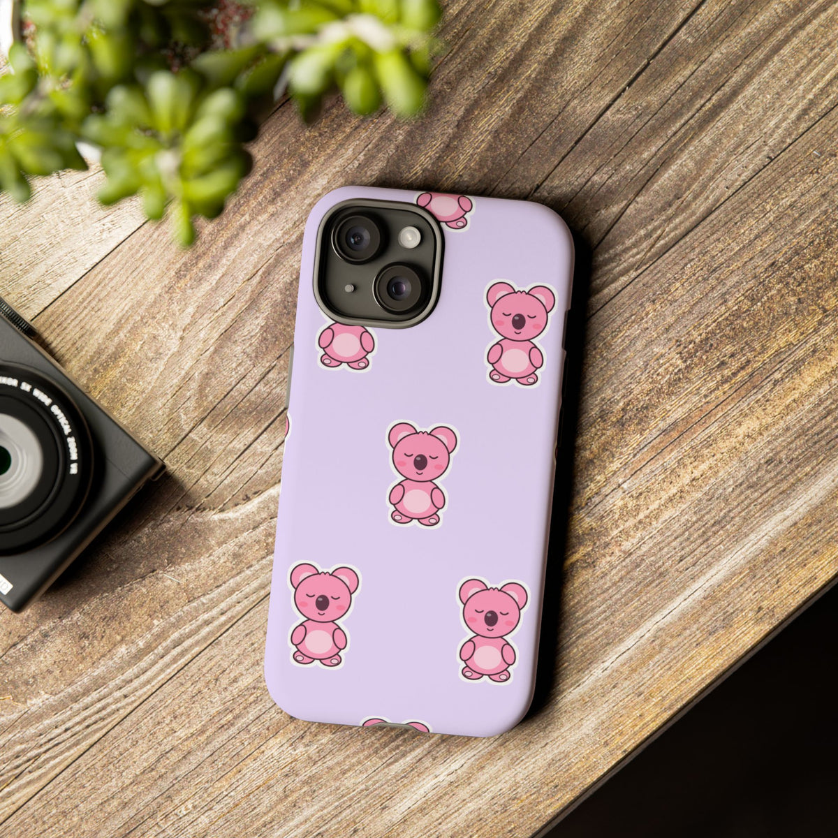 Sleepy Koa Tough Phone Case (Lilac)