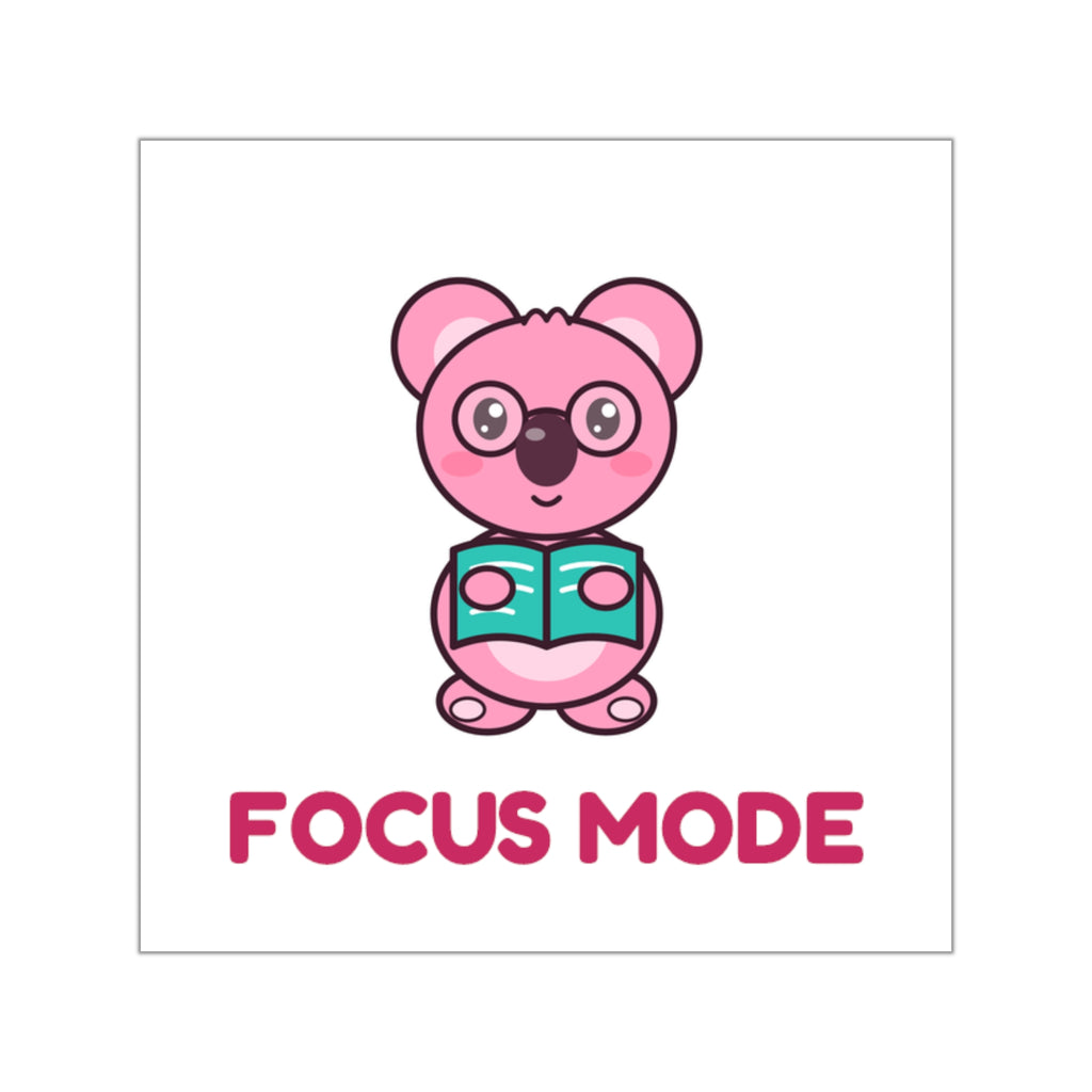 Focus Mode Koa Laptop Sticker: on a laptop
