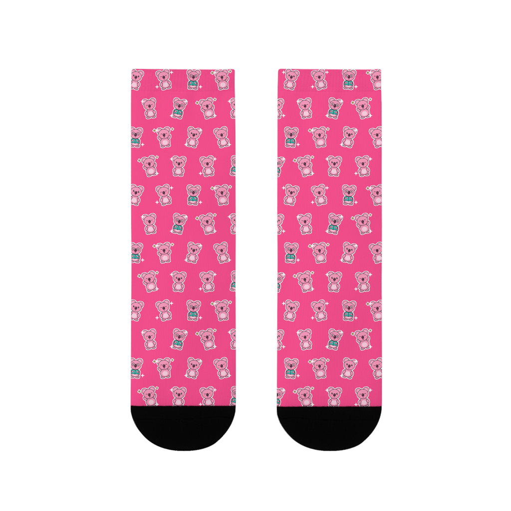 Koa Party Pattern Crew Socks
