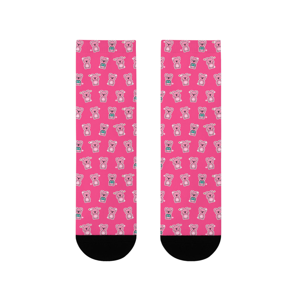 Koa Party Pattern Crew Socks