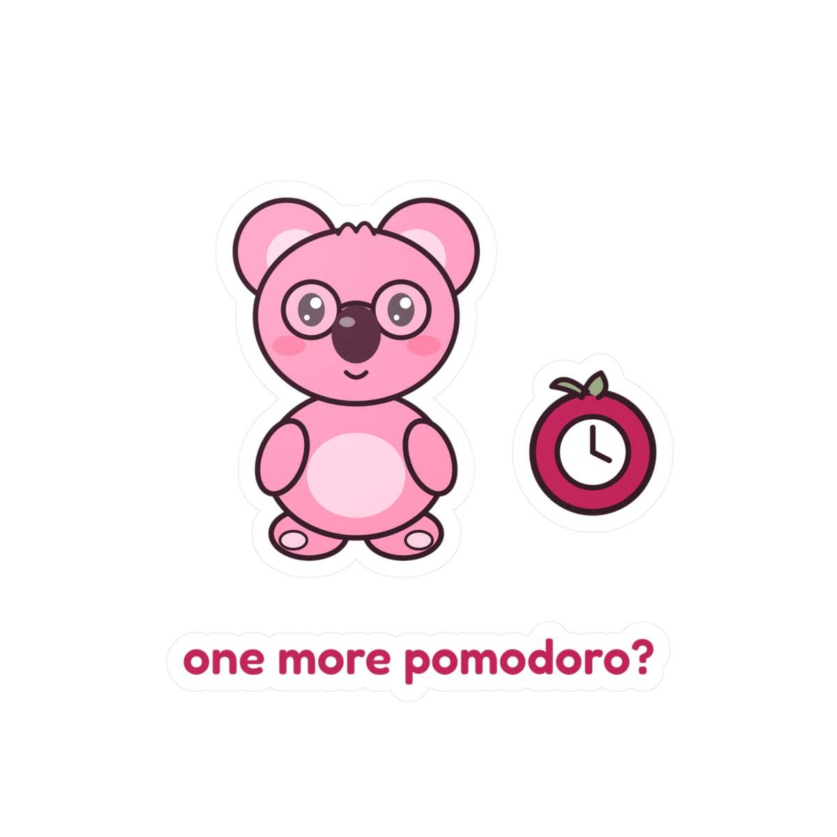 One More Pomodoro? Sticker