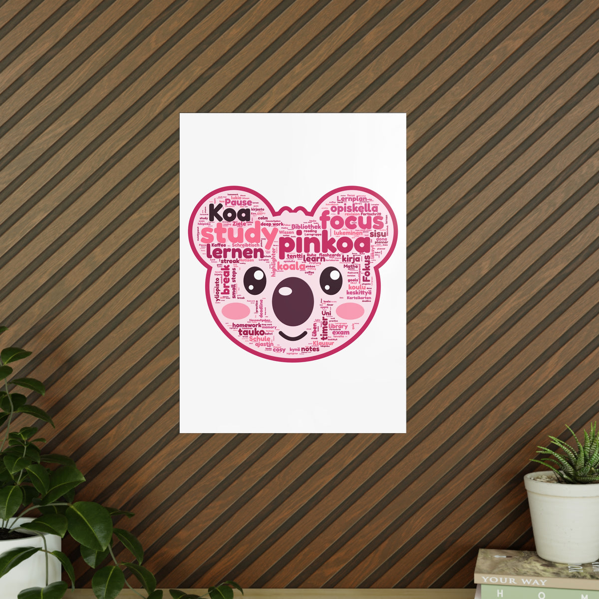 Koa Made of Study Words Poster