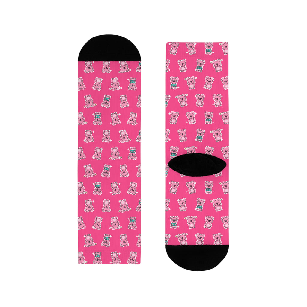 Koa Party Pattern Crew Socks