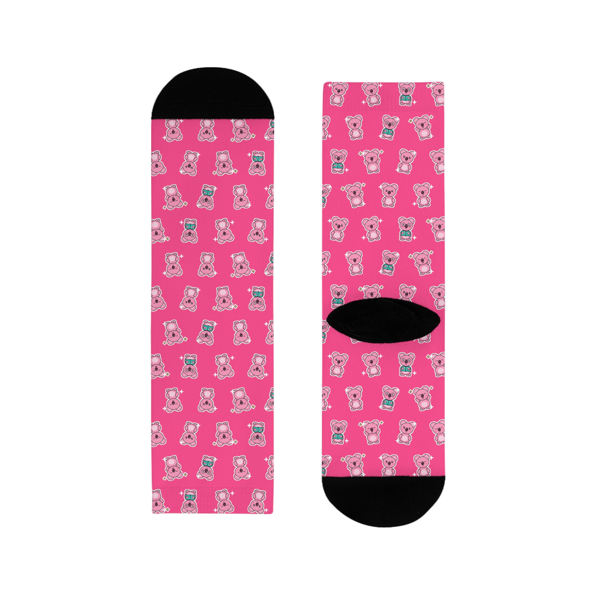 Koa Party Pattern Crew Socks