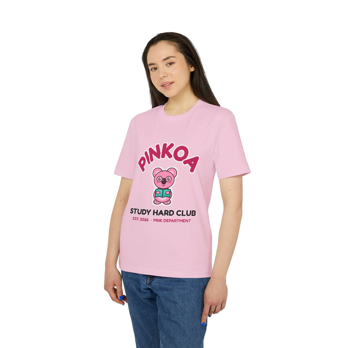 PINKOA Study Hard Club Varsity Tee