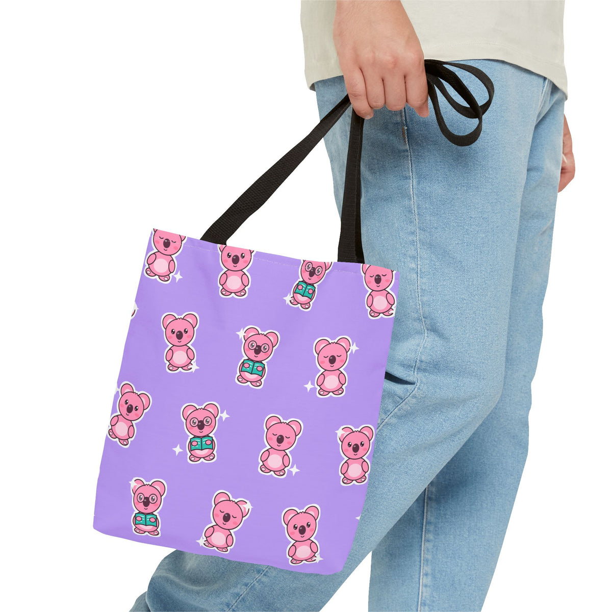 Koa Party Allover-Print Tragetasche – Flieder
