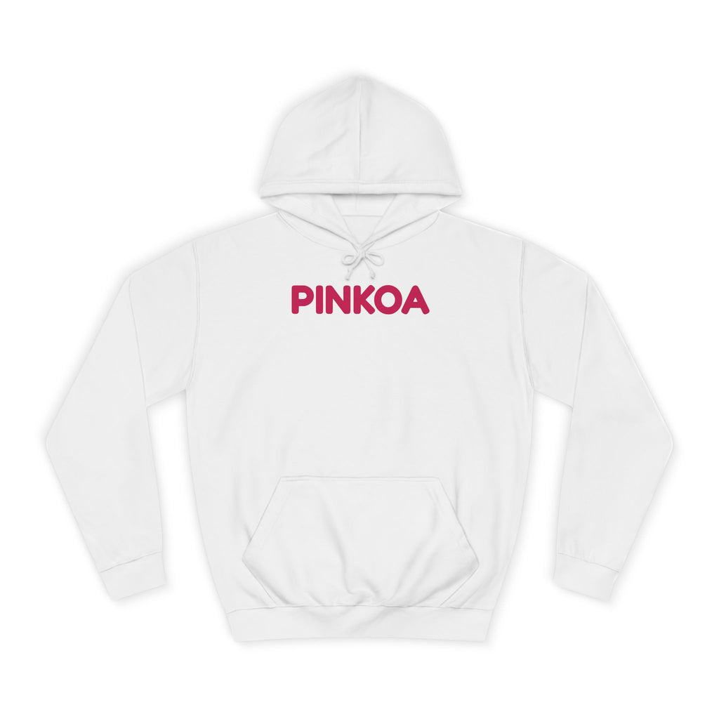 PINKOA Hoodie – Pink Word Mark College Hoodie