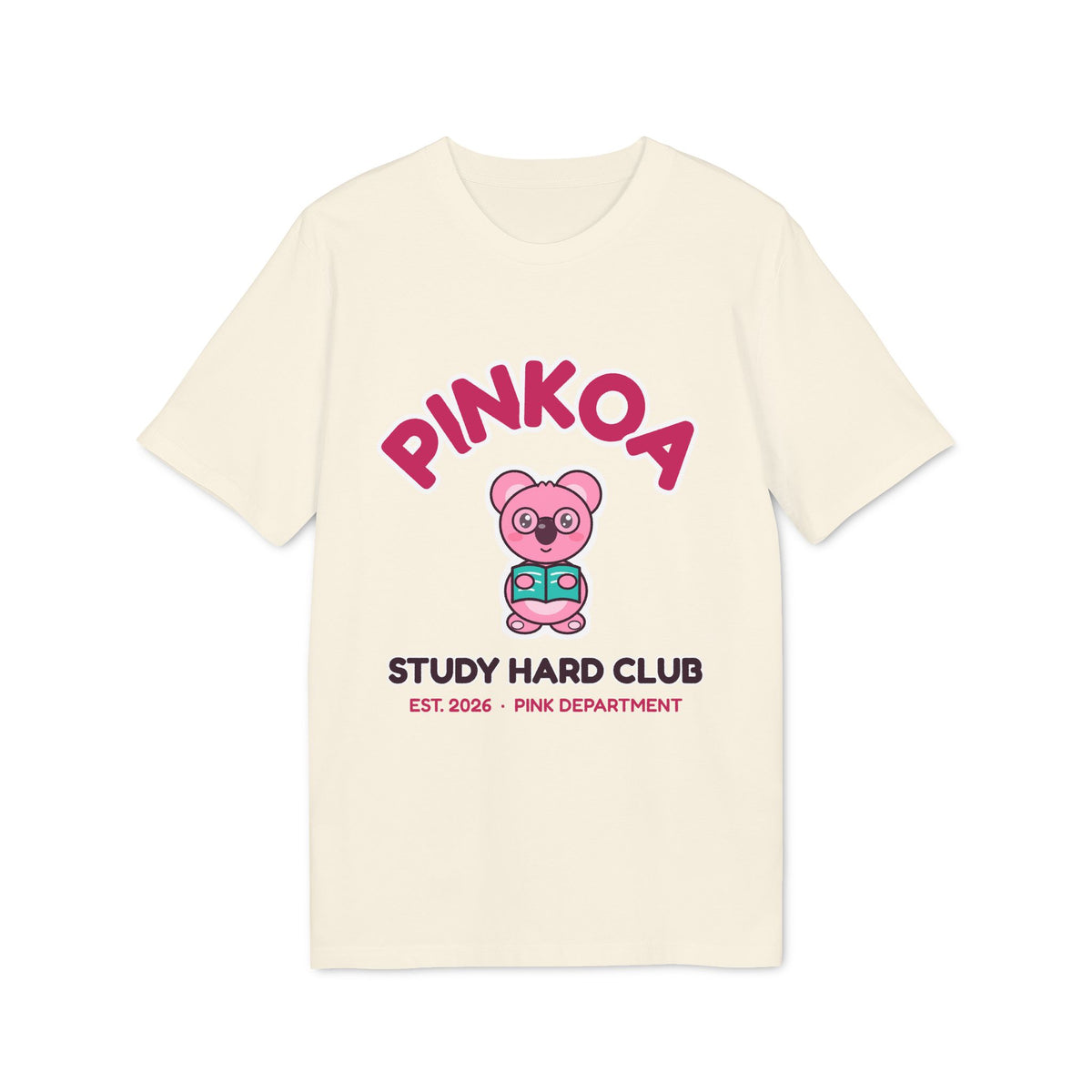 PINKOA Study Hard Club Varsity Tee