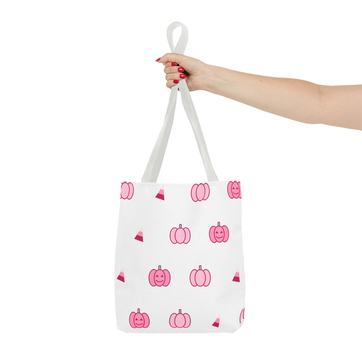 Pink Pumpkin Halloween Tote Bag