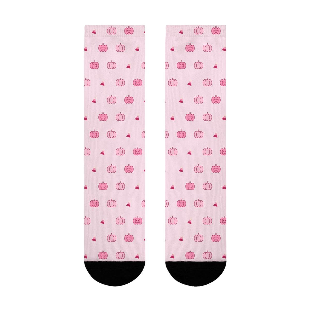 Pink Pumpkin Halloween Crew Socks: product photo 9