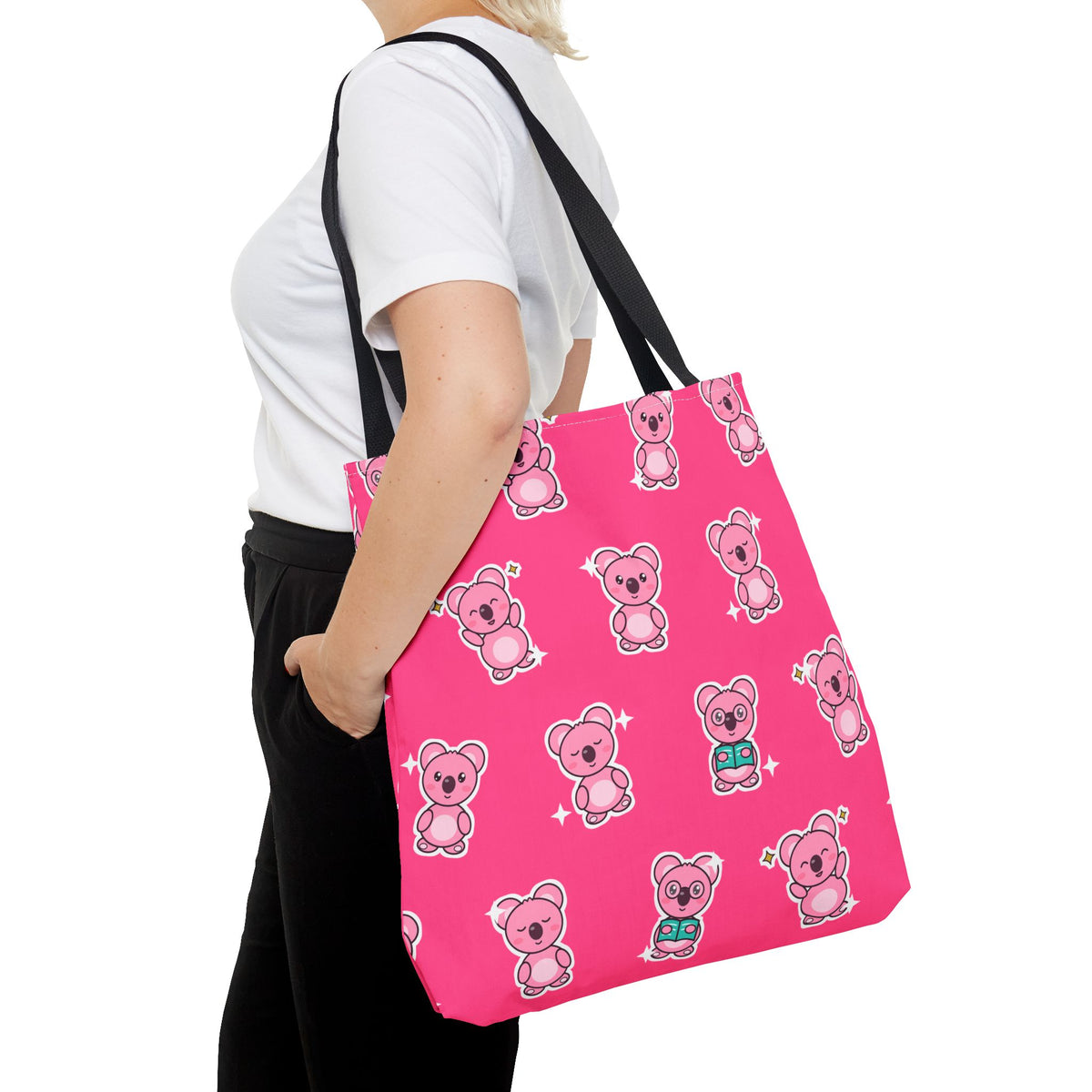 Koa Party All-Over Print Tote Bag – Hot Pink