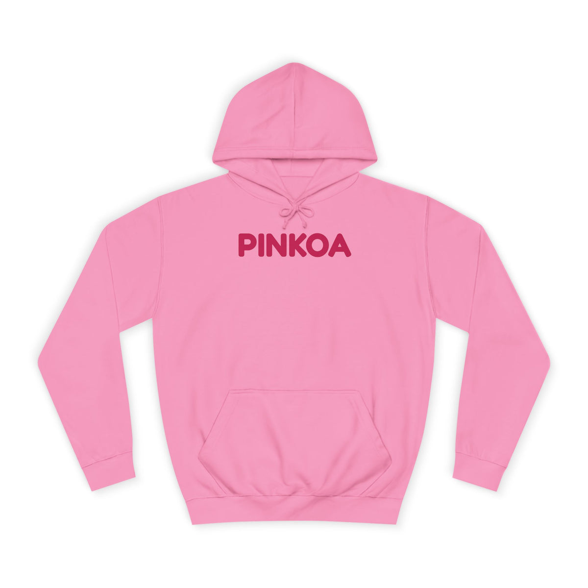 PINKOA Hoodie – Pink Word Mark College Hoodie