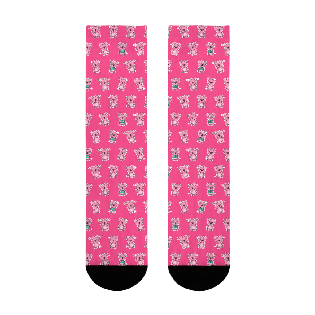 Koa Party Pattern Crew Socks