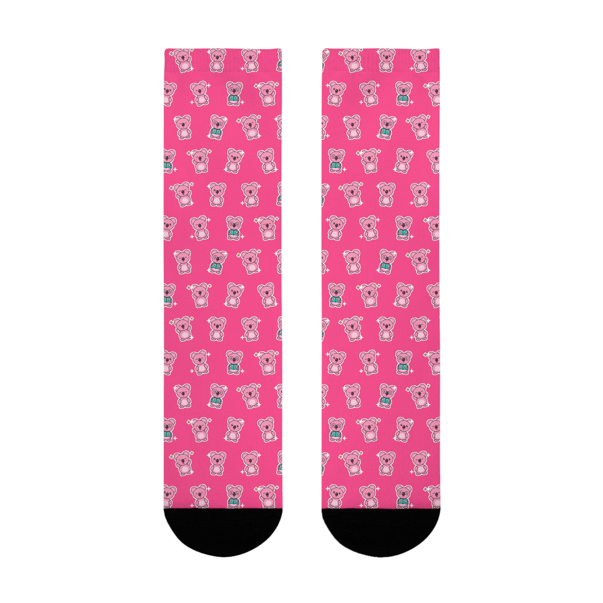 Koa Party Pattern Crew Socks