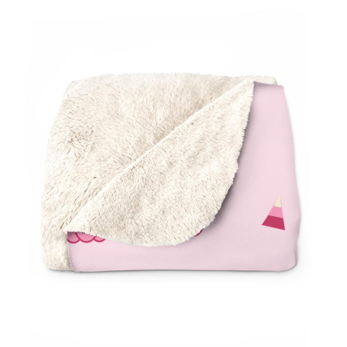 Pink pumpkin Halloween blanket on a sofa