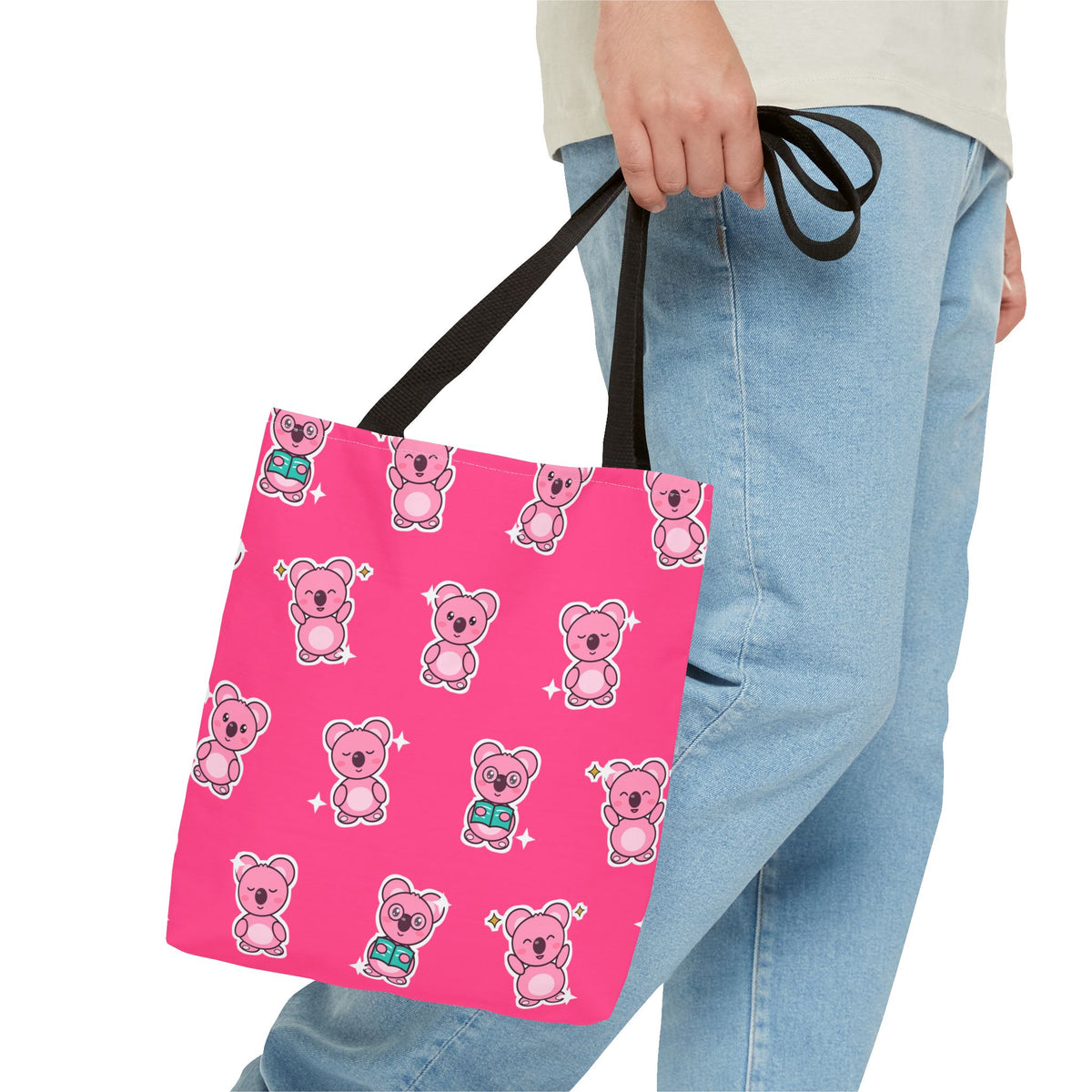 Koa Party All-Over Print Tote Bag – Hot Pink