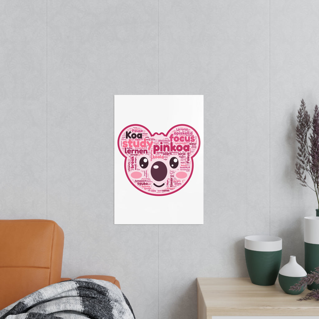 Koa Made of Study Words Poster