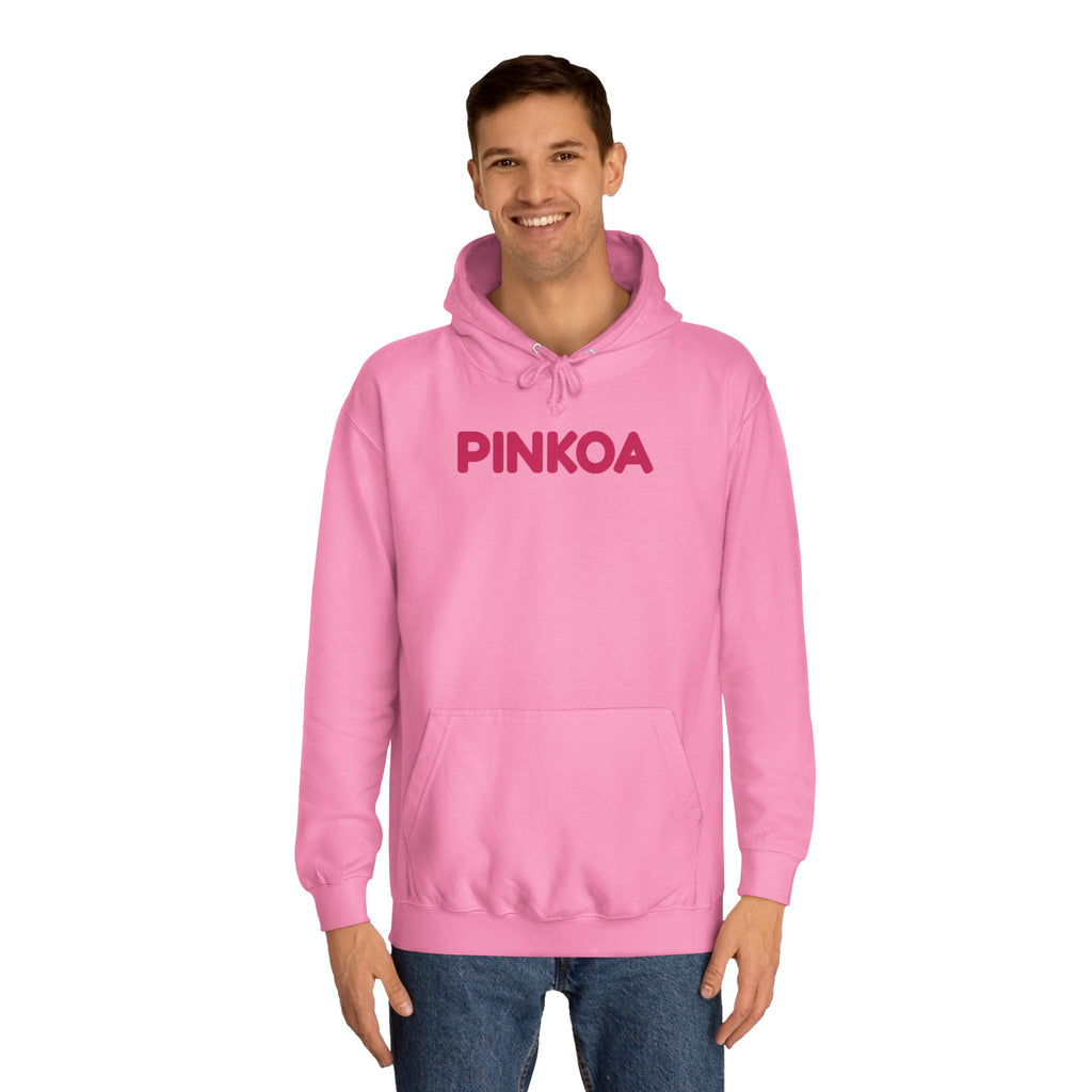PINKOA Hoodie – Pink Word Mark College Hoodie