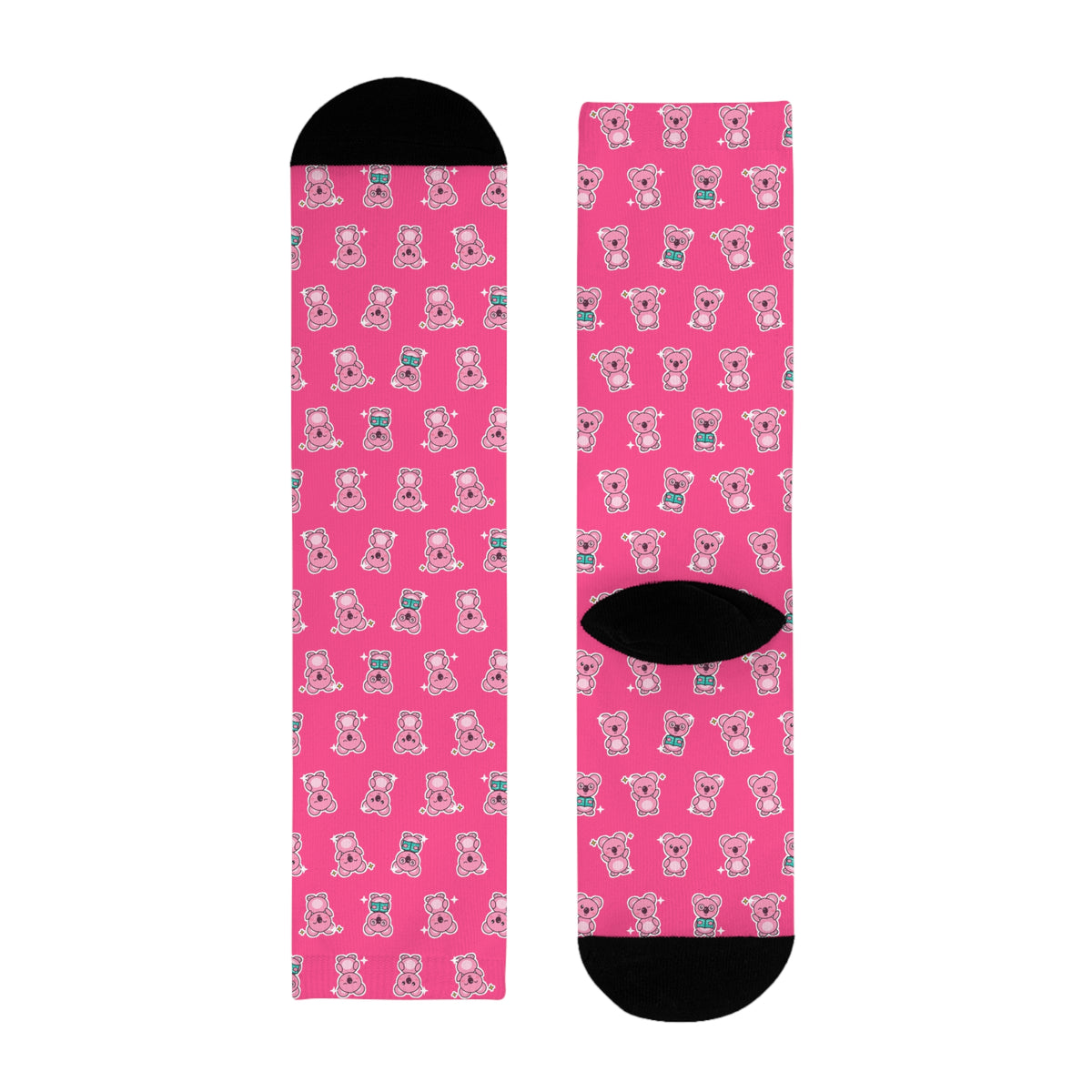 Koa Party Pattern Crew Socks