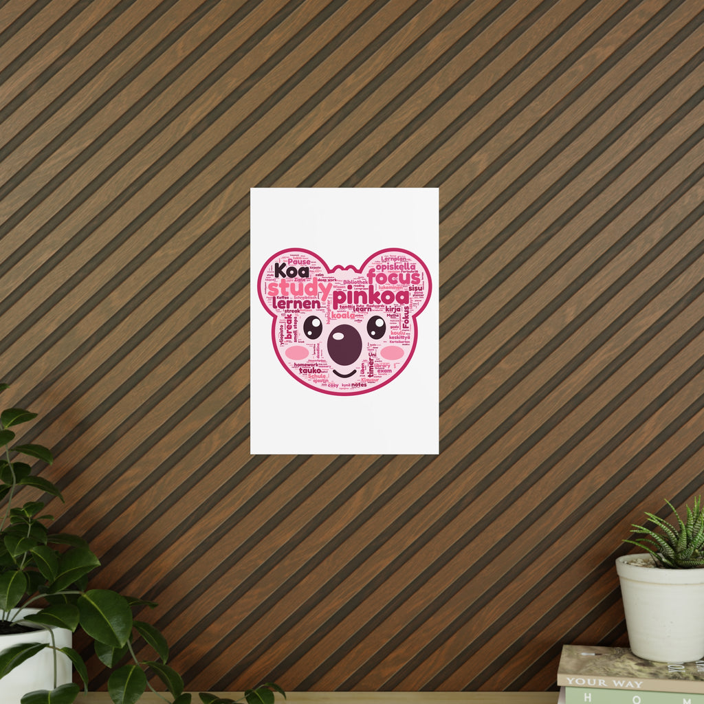 Koa Made of Study Words Poster