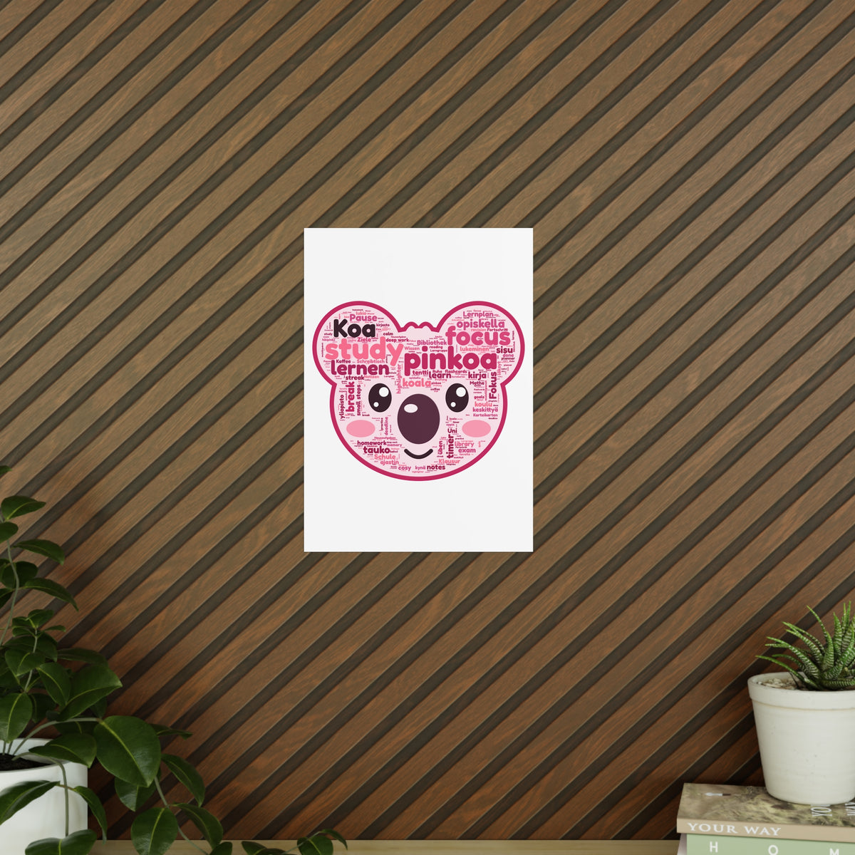Koa Made of Study Words Poster