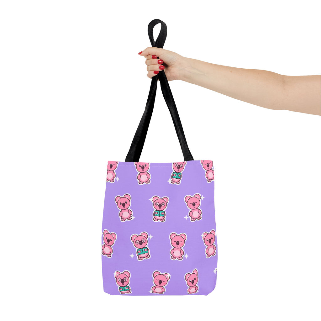 Koa Party All-Over Print Tote Bag – Lilac: product photo 9