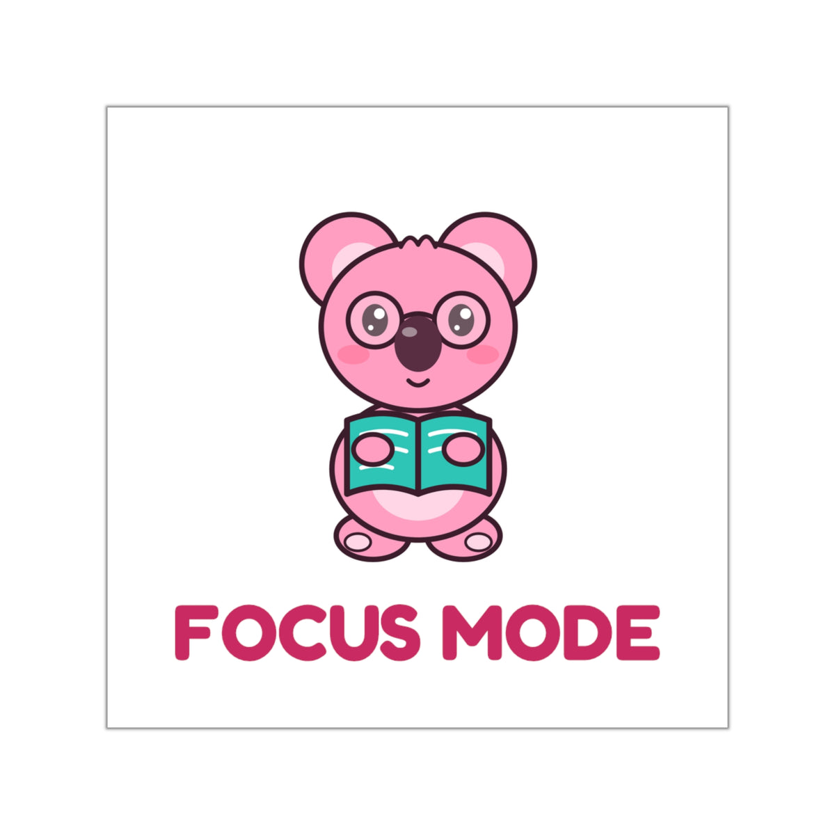 Focus Mode Koa Laptop-Sticker