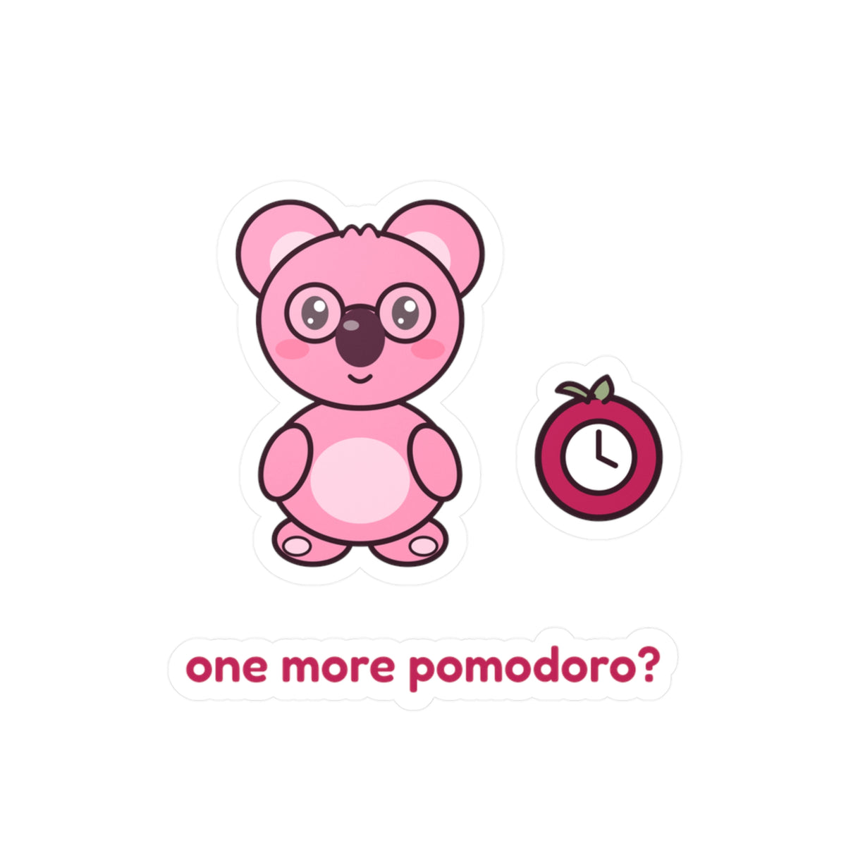 One More Pomodoro? Sticker