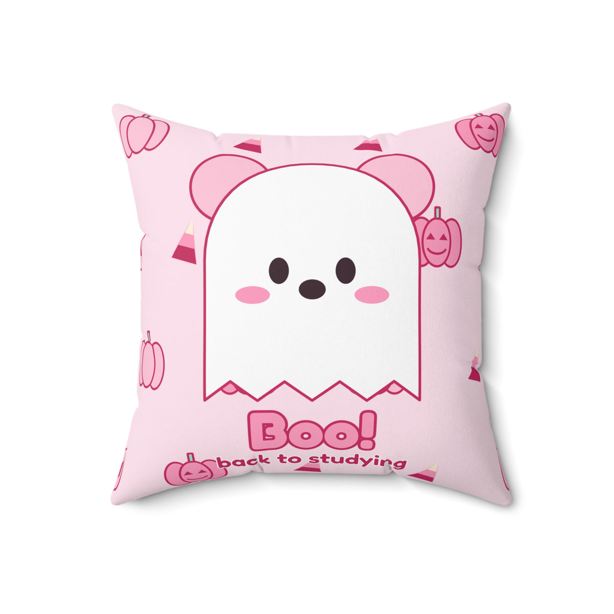 Boo! Ghost Koa Halloween Pillow